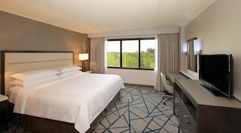 Suite, 1 King Bed with Sofa bed, Microwave, Corner