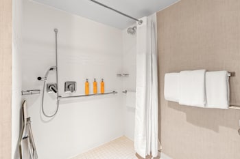 Suite, 1 Queen Bed with Sofa bed, Accessible (Mobility Roll in Shower One Bedroom)