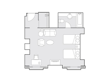 Classic Elegant Twin Room for 3 people, Non Smoking