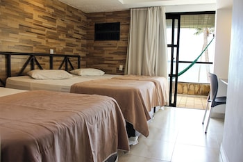 Quarto econômico 6, vista oceano