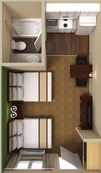 Studio, 2 Double Beds, Non Smoking