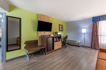 Suite, 1 Queen Bed, Non Smoking, Refrigerator & Microwave
