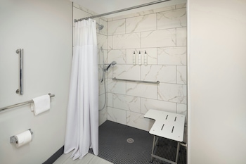Room, 1 King Bed, Roll-in Shower