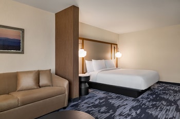 Suite, 1 King Bed with Sofa bed (Hearing Accessible)