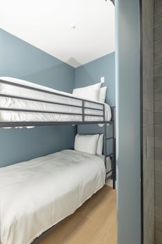 Twin Bunk Beds, Private Bathroom