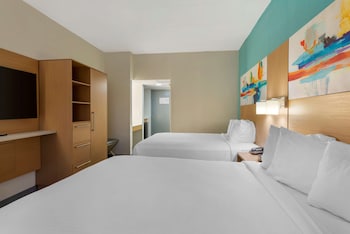 Standard Room, 2 Queen Beds, Non Smoking, Refrigerator & Microwave