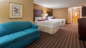 Standard Room, 2 Queen Beds, Non Smoking, Refrigerator & Microwave