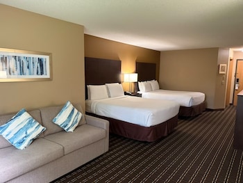 Standard Room, 2 Queen Beds, Non Smoking, Refrigerator & Microwave