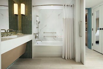 Room, 1 King Bed with Sofa bed, Hearing Accessible, Bathtub (Mobility)